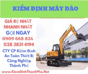 hình ảnh kiểm định máy đào