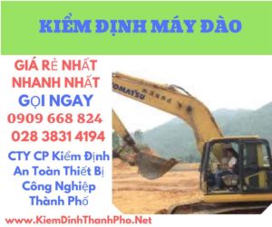 hình ảnh kiểm định máy đào