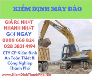 hình ảnh kiểm định máy đào