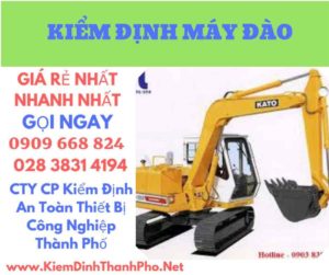 hình ảnh kiểm định máy đào