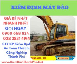 hình ảnh kiểm định máy đào