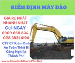 hình ảnh kiểm định máy đào