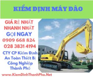 hình ảnh kiểm định máy đào