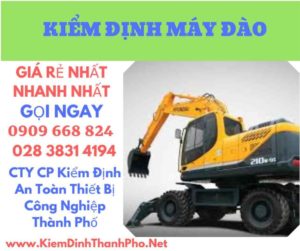 hình ảnh kiểm định máy đào