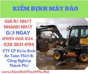 hình ảnh kiểm định máy đào