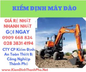 hình ảnh kiểm định máy đào