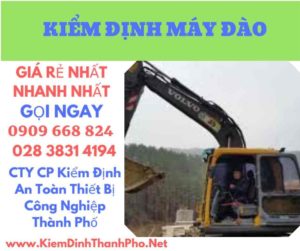 hình ảnh kiểm định máy đào