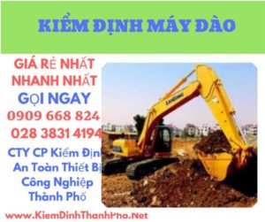 hình ảnh kiểm định máy đào