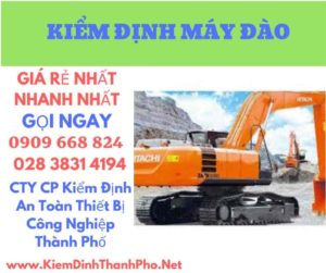 hình ảnh kiểm định máy đào