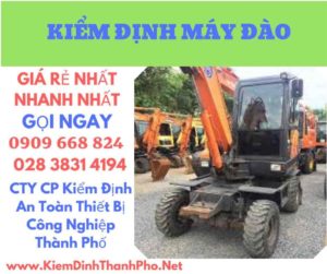 hình ảnh kiểm định máy đào