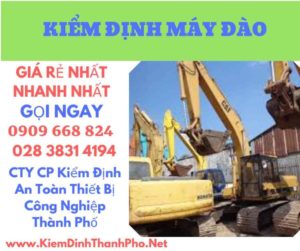 hình ảnh kiểm định máy đào