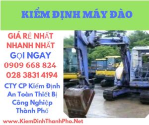 hình ảnh kiểm định máy đào