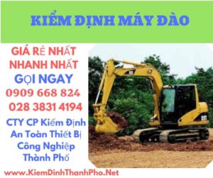 hình ảnh kiểm định máy đào