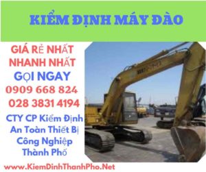 hình ảnh kiểm định máy đào