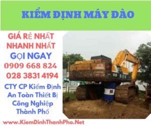 hình ảnh kiểm định máy đào