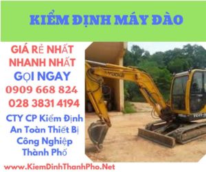 hình ảnh kiểm định máy đào