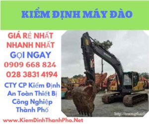 hình ảnh kiểm định máy đào