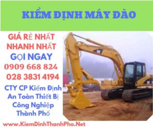 hình ảnh kiểm định máy đào