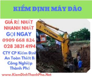 hình ảnh kiểm định máy đào