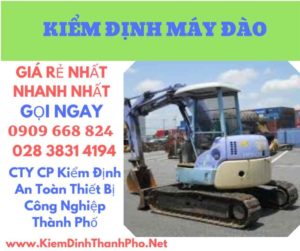 hình ảnh kiểm định máy đào