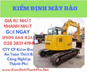 hình ảnh kiểm định máy đào