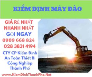 hình ảnh kiểm định máy đào