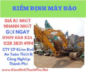 hình ảnh kiểm định máy đào