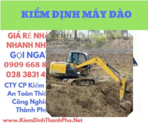 hình ảnh kiểm định máy đào