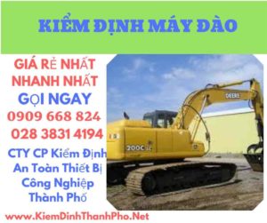 hình ảnh kiểm định máy đào