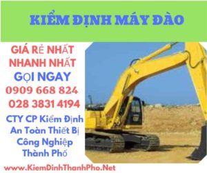 hình ảnh kiểm định máy đào