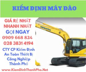 hình ảnh kiểm định máy đào