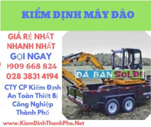 hình ảnh kiểm định máy đào