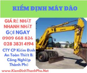 hình ảnh kiểm định máy đào