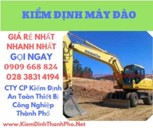 hình ảnh kiểm định máy đào