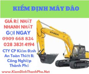 hình ảnh kiểm định máy đào