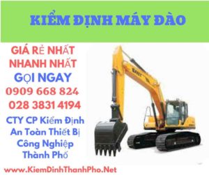 hình ảnh kiểm định máy đào