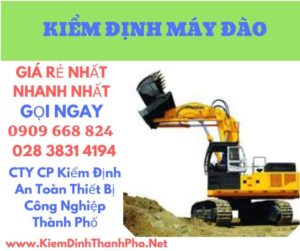 hình ảnh kiểm định máy đào