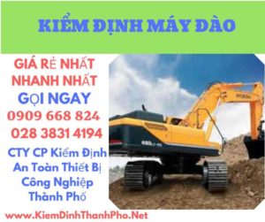 hình ảnh kiểm định máy đào