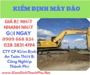 hình ảnh kiểm định máy đào