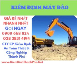 hình ảnh kiểm định máy đào