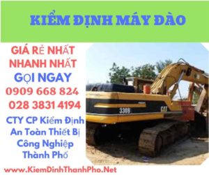 hình ảnh kiểm định máy đào