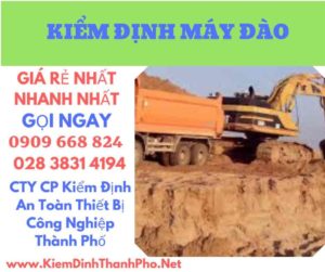 hình ảnh kiểm định máy đào