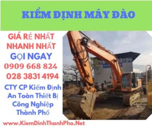 hình ảnh kiểm định máy đào