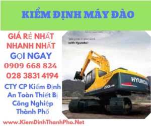 hình ảnh kiểm định máy đào