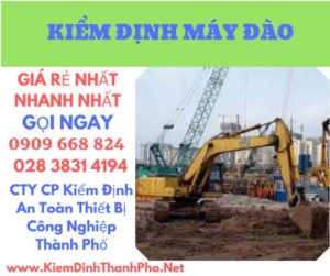 hình ảnh kiểm định máy đào