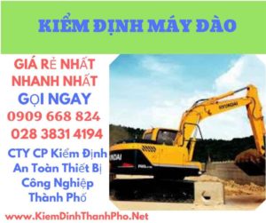 hình ảnh kiểm định máy đào