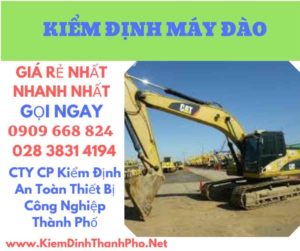 hình ảnh kiểm định máy đào