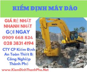 hình ảnh kiểm định máy đào