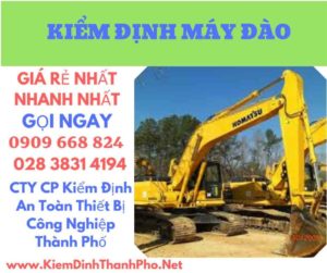 hình ảnh kiểm định máy đào