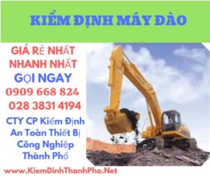 hình ảnh kiểm định máy đào